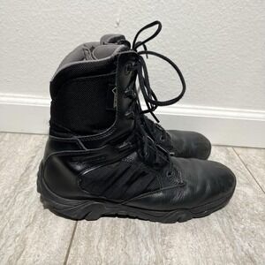 Bates Boots Mens Size 9.5 Black Leather Tactical Gore-Tex Combat Side Zip